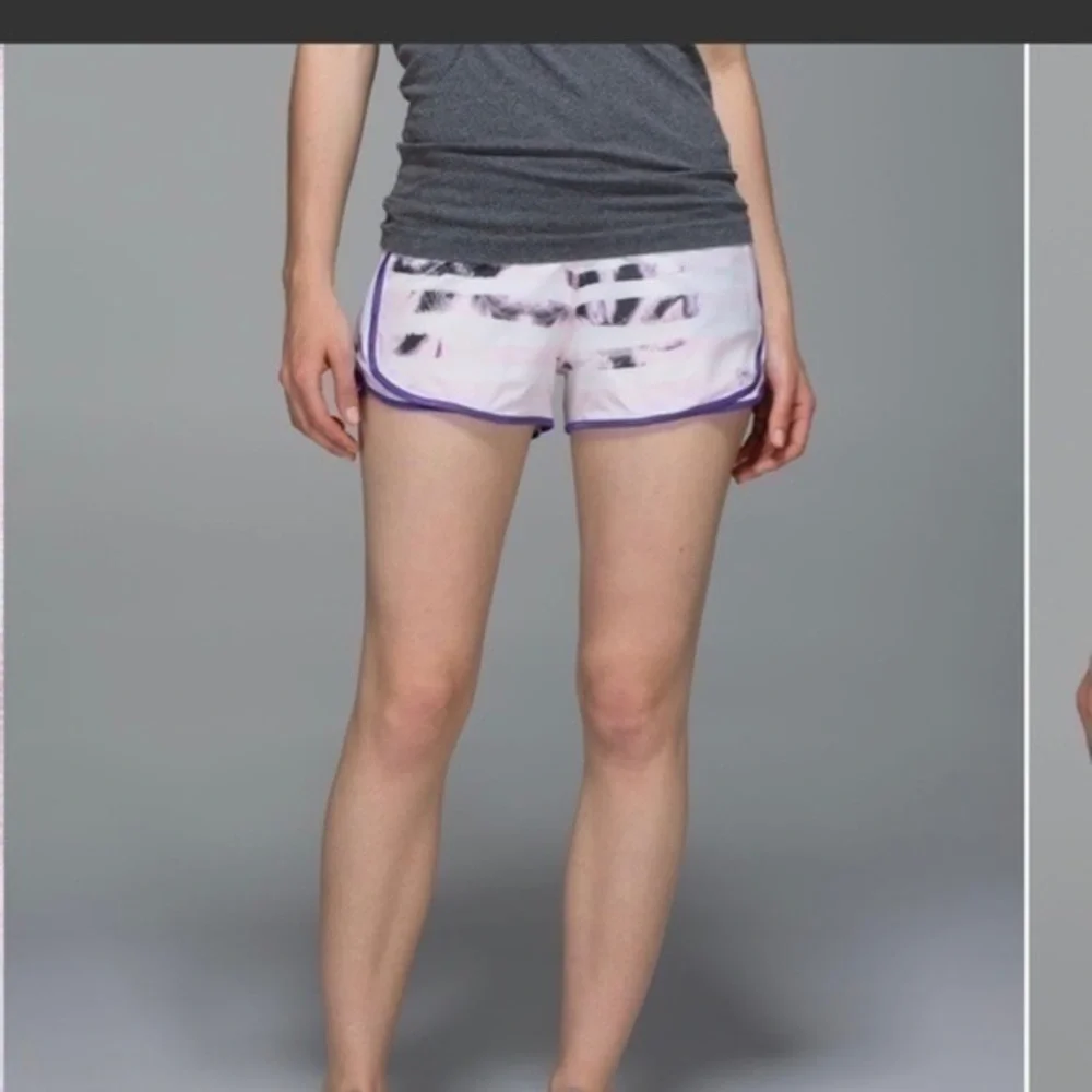 Lululemon Super Squad Short Sunset Stripe Blush Quartz Multi / White Iris Flower